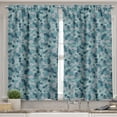 thumbnail image 2 of Ambesonne Leaves Valance & Curtain, Spring Nature Branches, 55"x36", Pale Mauve Dark Teal, 2 of 6