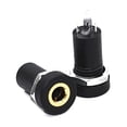 thumbnail image 1 of MYG 2 Pcs 3.5mm Audio Jacks Aux Socket Stereo 3 Pole Panel Mount Adapter Black, 1 of 9