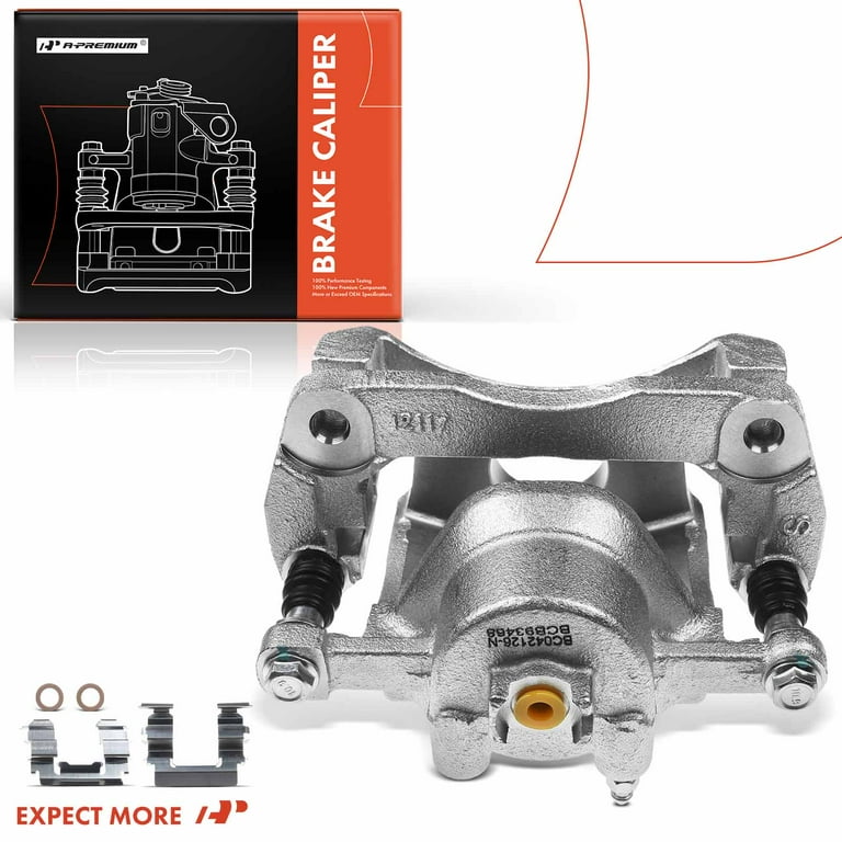 A-Premium Disc Brake Caliper Assembly With Bracket Compatible With Select Suzuki Models - SX4 2007-2013 Hatchback, SX4 2008-2013 Sedan, L4 2.0L