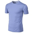 thumbnail image 2 of H2H Mens Cool Dry Compression Short Sleeve T-Shirts LIGHTBLUE US 2XL/Asia 3XL (CMTTS264), 2 of 6