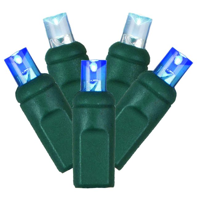 Guirnalda de Luces Navideñas Vickerman 70 LEDs Azul-Blanco de 10.7 m