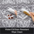 thumbnail image 5 of Kitchen Anti Fatigue Mat Set of 2 Non Skid Waterproof Kitchen Floor Mat Vintage Cushioned Comfort Standing Desk Office Mat Runner for Kitchen Sink Laundry, 17"x47"+17"x28", Grey, 5 of 6
