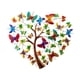 thumbnail image 1 of Arte de pared de Metal, decoración de pared, hierro en forma de corazón, de la vida, arte de pared, mariposa colgante para dormitorio, cocina,, 1 of 8