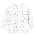 thumbnail image 4 of Blusas y camisas de manga larga con cuello redondo para niños con estampado de día de Pascua, manga 3/4/cuello redondo tres cuartos, camisa inferior y superior para niños, parte superior de poliéster, 4 of 5