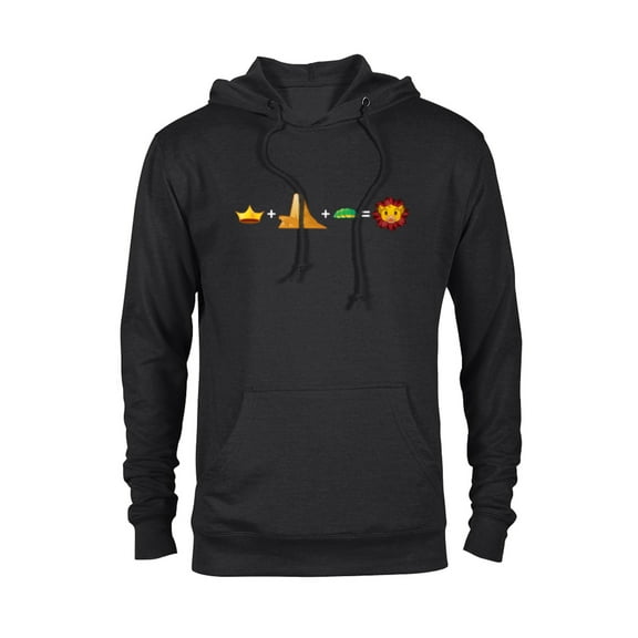 Disney The Lion King Simba Emoji Code Formula - Pullover Hoodie for Adults - Customized-Black