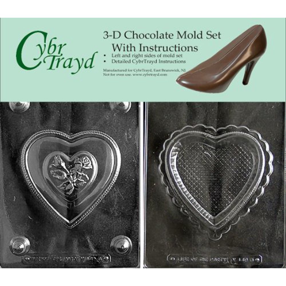 Cybrtrayd V149AB Chocolate Candy Mold, Includes 3D Chocolate Molds