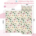 thumbnail image 5 of Beige Christmas Santa Pattern Toddler Nap Mats for Kids Preschool,50"x20" Sleeping Mat Bag or Kids,Toddler Sleeping Bag,Toddler Nap Mat or Daycare, 5 of 6