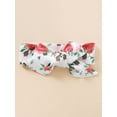thumbnail image 5 of Chollius Baby Girls Romper Outfit Sunflower Printing Splicing Fake Two Pieces Bow Decor Short Sleeve Jumpsuit and Headwear, 5 of 9