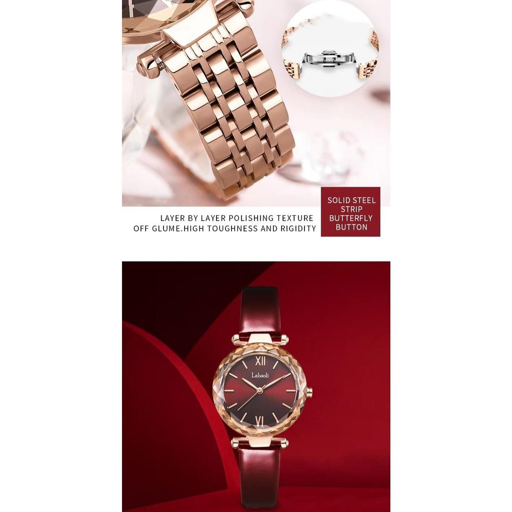 Explojoy Fashion Quartz Timepiece – Leather or Steel Band with Timeless Styling for Women