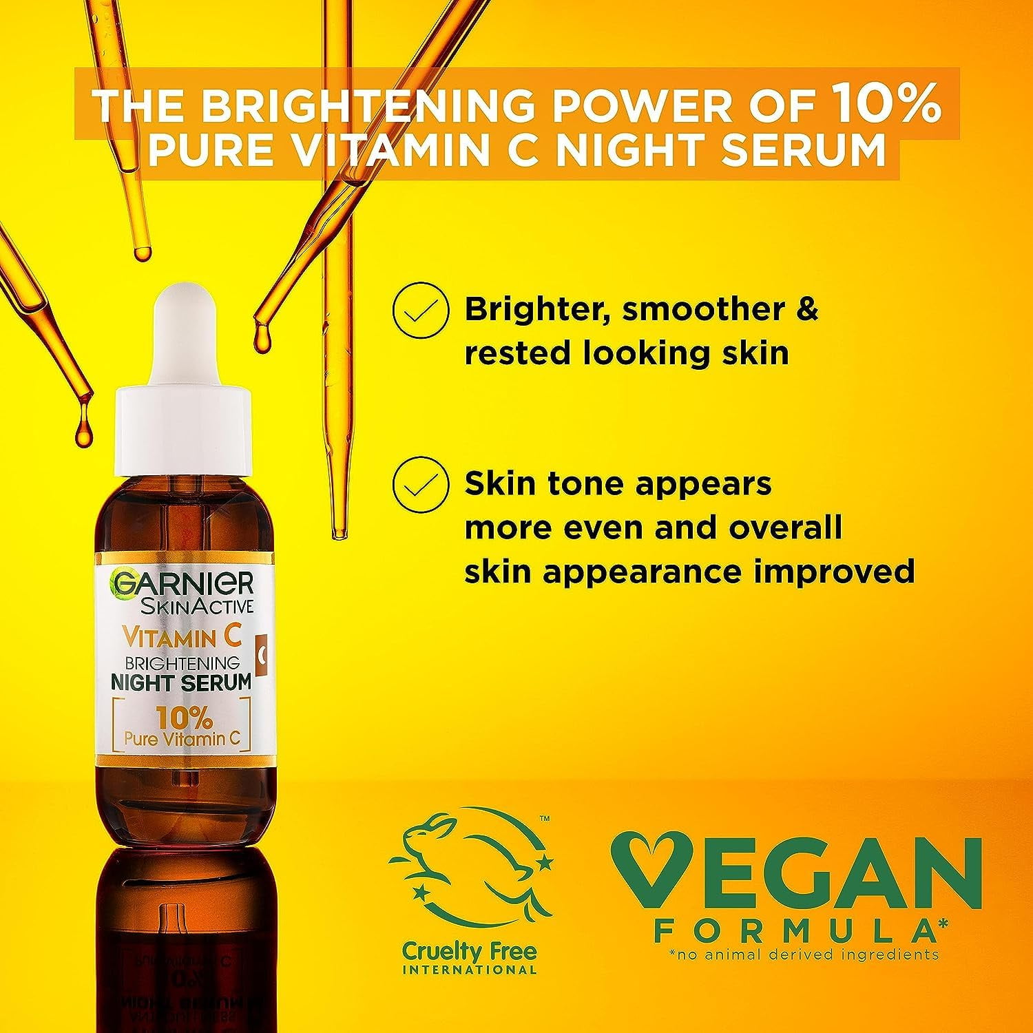 Garnier Skin Naturals Vitamin C Garnier Vitamin C Anti-Dark Spots & Brightening Night Serum 30 ml 2 Pack