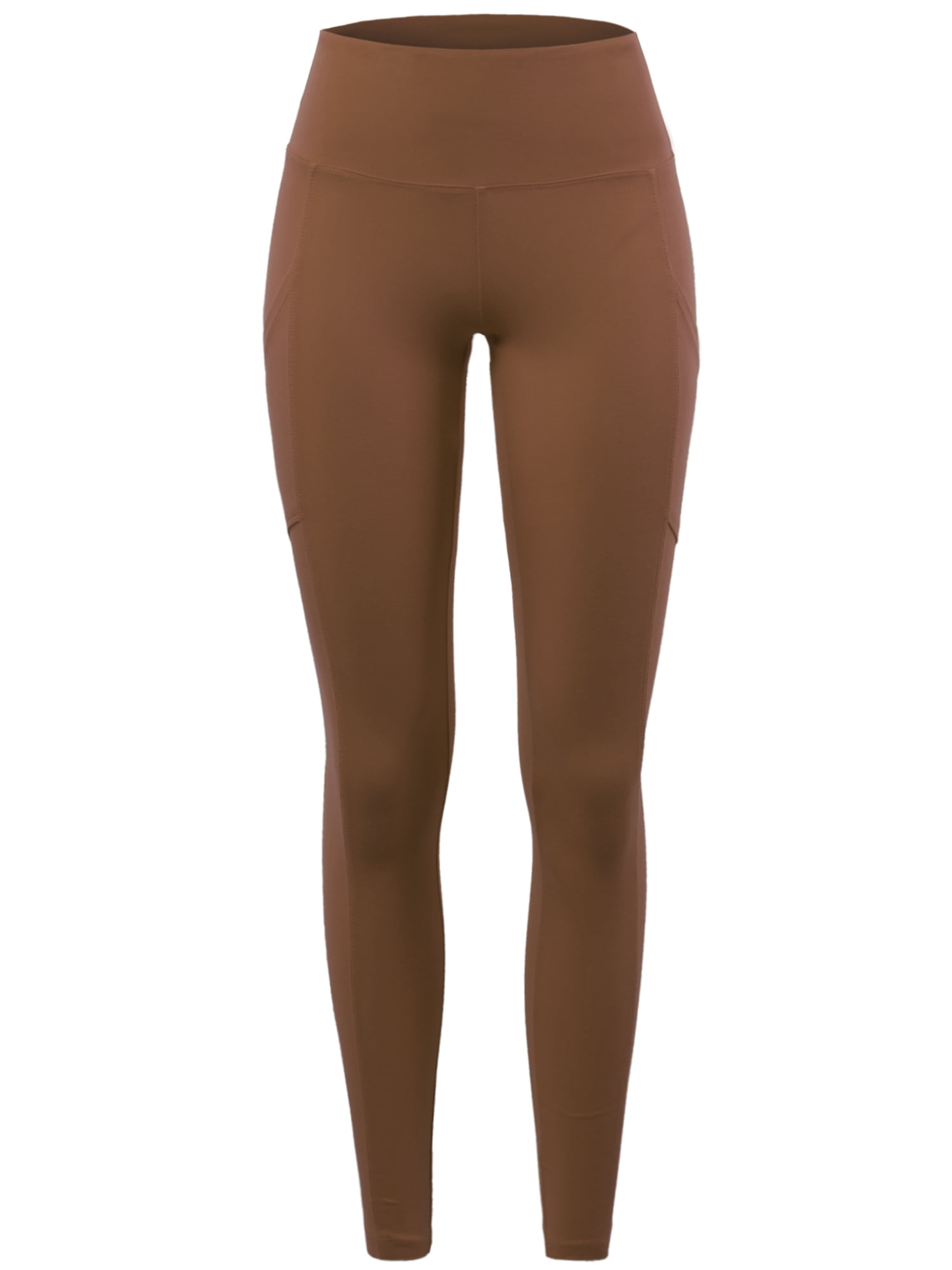 A2y A2y Women S High Waist Super Soft Cotton Full Length Leggings Mocha 1xl