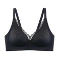 thumbnail image 4 of Scalloped Floral Lace Deep‑V Bra for Women Thin Breathable Elegant Daily‑Date Fashion Undergarment, 4 of 4