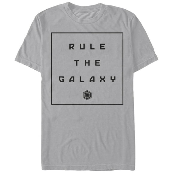 Men's Star Wars The Force Awakens Rule the Galaxy Graphic Tee Silver Medium