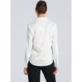 thumbnail image 4 of DARING DIVA Women's Button Down Shirt Collared Work Casual Shirts Top M White, 4 of 6