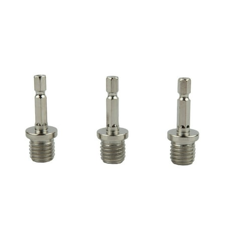 

Ana 3pc 1/4 Hexagon Connecting Rod Adapter Drill Chuck M14 Polishing Disc Connection