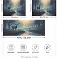 thumbnail image 4 of GZHJMY Deer by The River Satin Pillowcase for Hair and Skin, Soft and Cozy Cooling Smooth Pillow Cover with Envelop Closure, Queen Size 20x30in Home Decor, 4 of 7