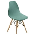 thumbnail image 1 of Funda Para Asiento De Silla Shell Sin Brazos Funda Para Salón Mid-Century Negro Verde Sunnimix funda elástica, 1 of 8