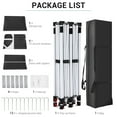 thumbnail image 4 of SANOPY 10' x 20' EZ Pop up Canopy Party Tent, Outdoor Event Instant Gazebo with 6 Removable Sidewalls for Camping Wedding Picnic, Black, 4 of 10