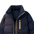 thumbnail image 4 of Men's Detachable Hood Work Jacket with Multiple Zipper Pockets and Thickened Construction, 4 of 4