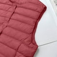 thumbnail image 5 of MELDVDIB Womens Quilted Puffer Vest Coat Button-Up Solid Color Fall Winter Jacket Warm Sleeveless Light Weight Outerwear Tops, 5 of 7