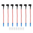thumbnail image 1 of Unique Bargains 1 Set Universal 7pcs Car Fuse Tap Adapter 12V with 7pcs 25A Micro 2 APT APR Blade Type Fuse, 1 of 7