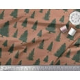 thumbnail image 3 of Soimoi Brown Rayon Fabric Deodar Cedar Tree Print Sewing Fabric Yard 42 Inch Wide, 3 of 3