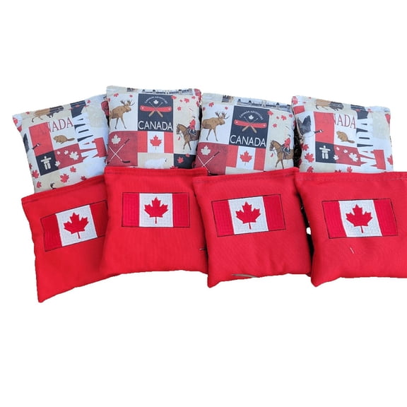 Canadian Flag Cornhole Bags Canada Full Size Bags