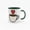 Deep Green, variant on 11-Ounce Colorful Inner-Lined Ceramic Mug: Coffee Cup with Red Heart Design