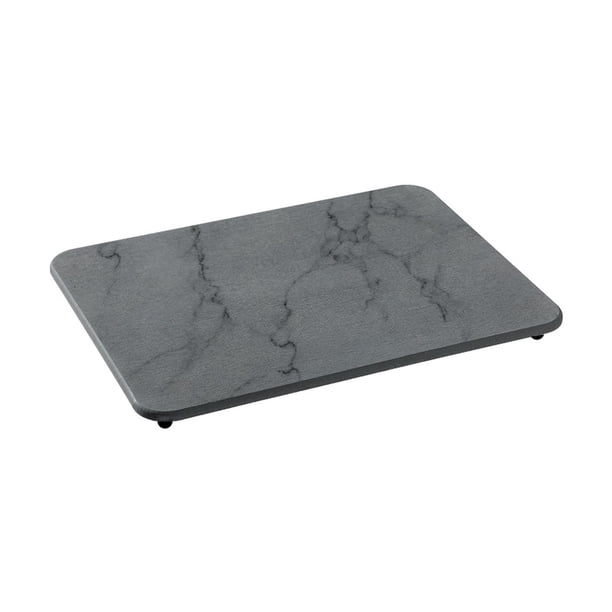 Alfombrilla para secar platos Alfombrilla para escurrir platos Alfombrilla para bandeja de fregadero de secado rápido Alfombrilla para platos de secado instantáneo gris
