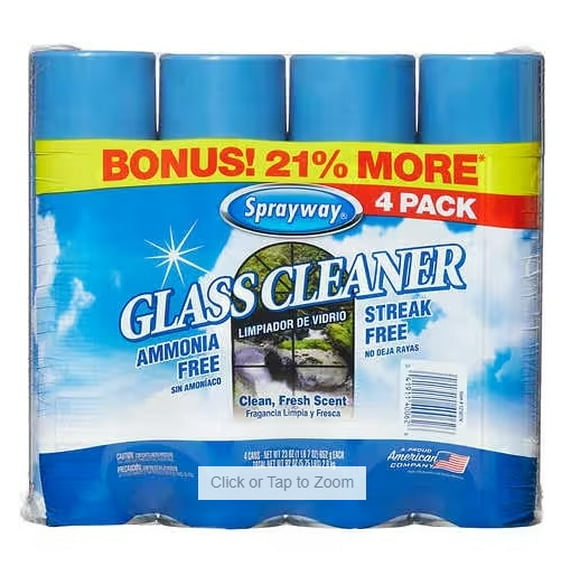 Sprayway Glass Cleaner, 23 oz, 4 ct