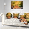 thumbnail image 3 of Designart Open Book in Autumn - Landscape Printed Throw Pillow - 12x20, 3 of 5