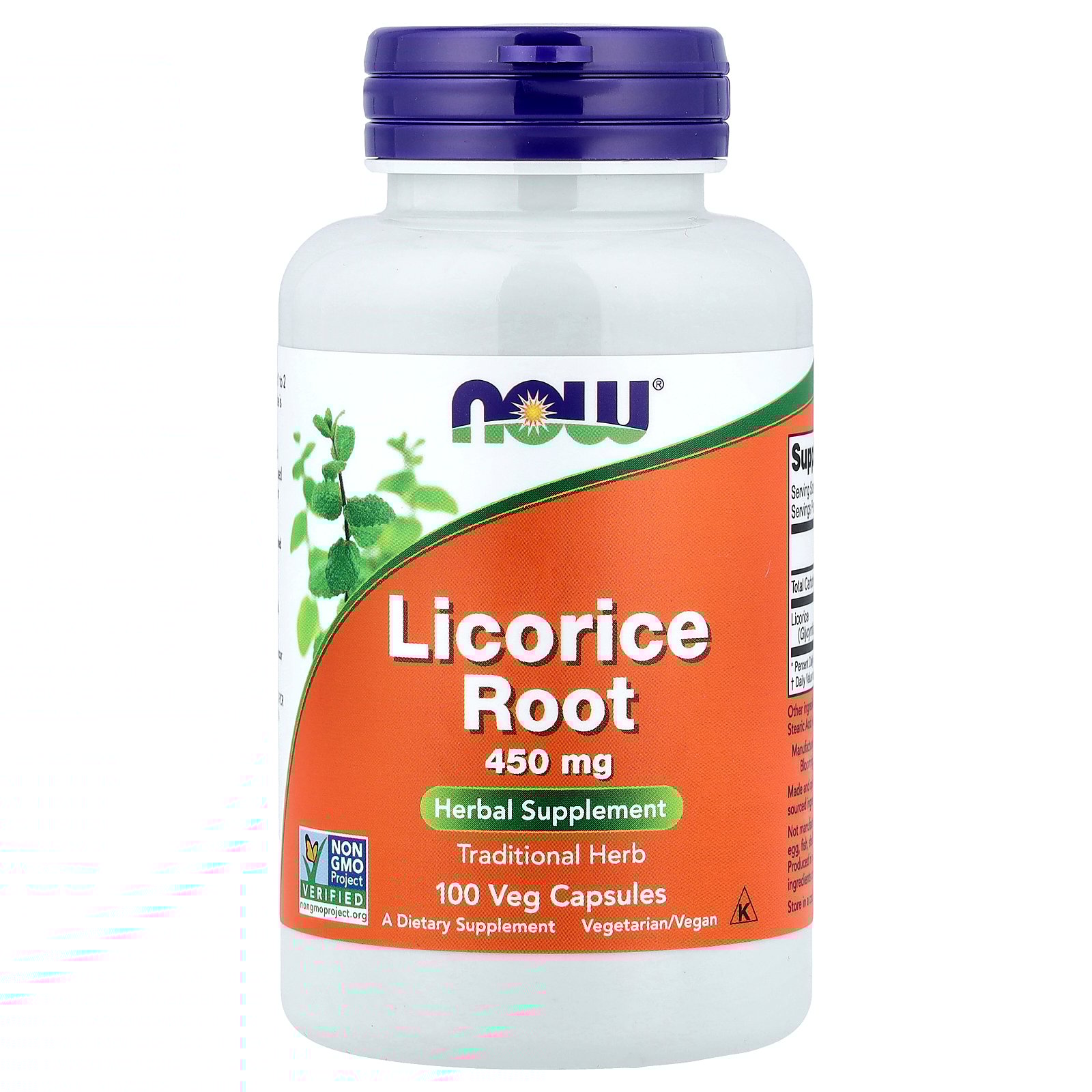 Now Foods Licorice Root 450Mg  100 Vcaps
