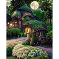 thumbnail image 1 of Pintura de diamante 5D DIY Full Round Drill Mushroom Hut Home Decor Craft (V3188), 1 of 9
