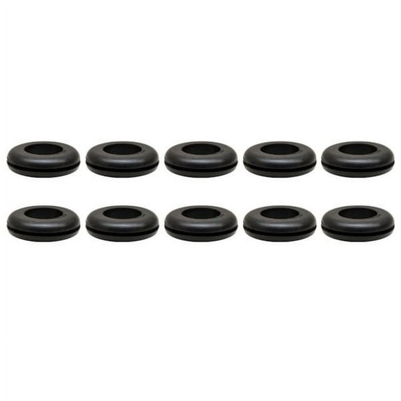 Misty Harbor 1006 Black 5/8 Inch Rubber Boat Wire Grommets (Set of 10)