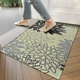 thumbnail image 4 of Gray Floral and Petal Pattern Door Rugs,Washable Non Slip Door Mats Indoor,Decorative Door Mats,Entry Mat Indoor for Entrance,Bedroom,Kitchen,Bathroom,17"x30", 4 of 6