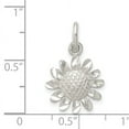 thumbnail image 3 of 925 Sterling Silver Solid Polished Floral Charm Pendant Necklace Measures 21x14mm Wide - Bead Charm for Women, 3 of 4