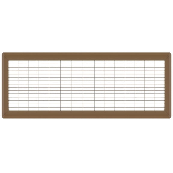 8in x 30in Imperial Brown Heavy Gauge Steel Floor Grille - Heating and Cooling Air Vent