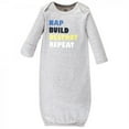 thumbnail image 2 of Luvable Friends Baby Boy Cotton Long-Sleeve Gowns 4pk, Trucks, 0-6 Months, 2 of 5