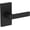 Satin Black, variant on Baldwin PSSHACFR190 Sharpewood Passage Door Lever Set - Black