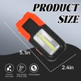 thumbnail image 7 of HIBIBUD 2Pcs Small Flashlight,Can Be Hung and Adsorbed Keychain Light,Repair Portable Lights Flashlight Battery Powered,Orange, 7 of 7