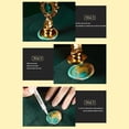 thumbnail image 4 of Hugtrwg Kit Sellos Cera Sellado Desmontable/cuchara/idea Regalo Cera Redonda (mango Bronce), 4 of 9