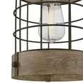 thumbnail image 3 of Westinghouse Lighting  Langston One-Light Oil Rubbed Bronze and Vintage Pine Indoor Pendant, 3 of 4