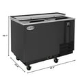 thumbnail image 3 of 50 in. Commercial Bottle Cooler in Black with Built-In Opener, ETL Listed, 14 cu. ft. (KM-BOC50-BK), 3 of 12