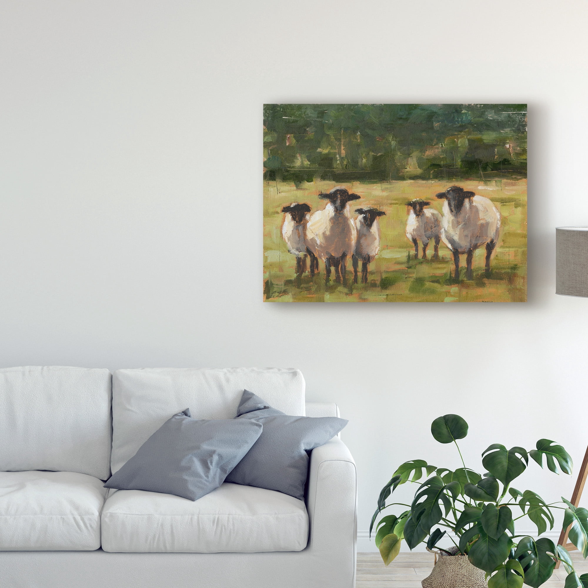 Ethan Harper 'Sheep Family I' Canvas Art