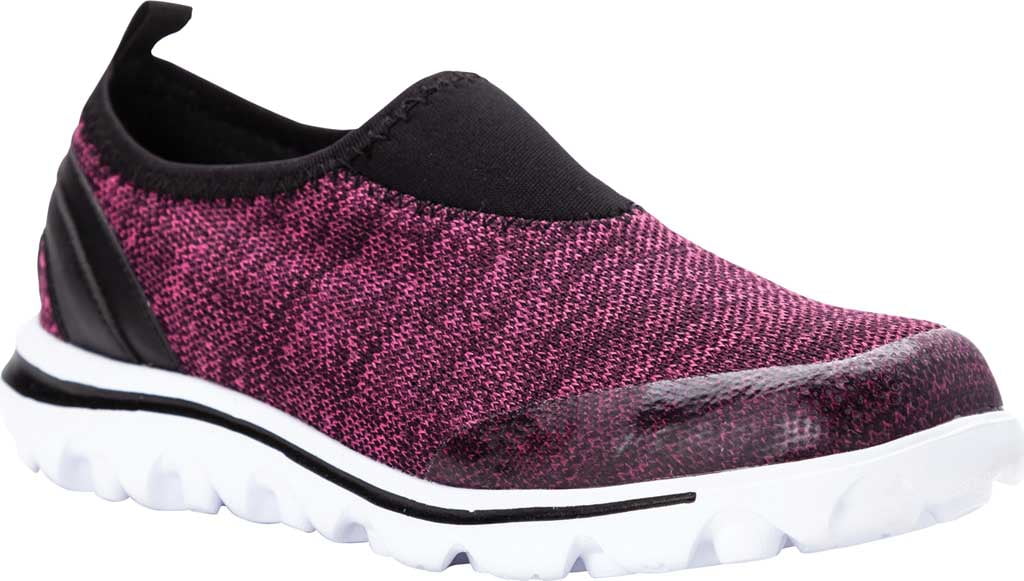 Women's Propet TravelActiv Slip On Sneaker Berry Heather Mesh 7 2A ...