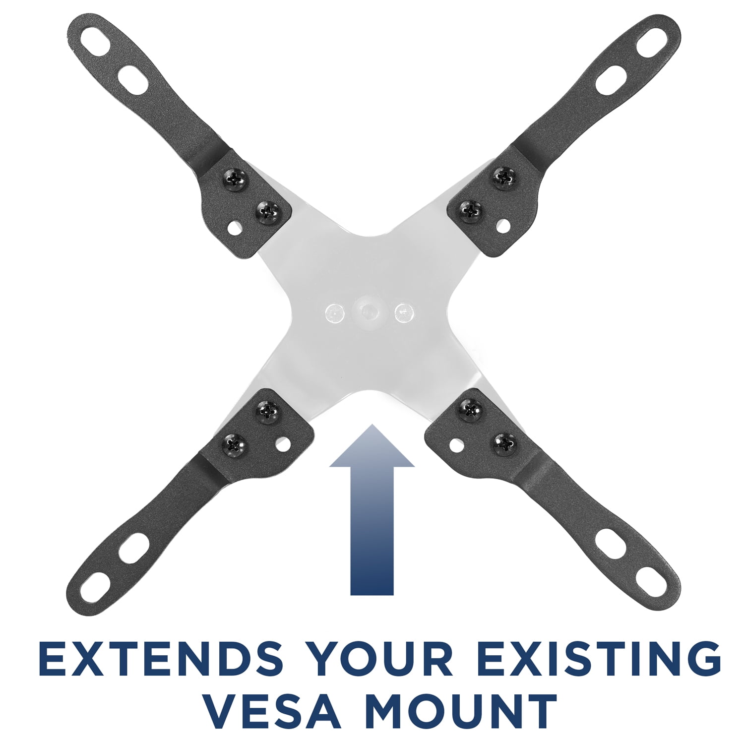 Mount Plus 1056 VESA 200x200 Universal Adapter Plate for TV Mounts |  Convert VESA 75x75, 100x100 Mount to Fit 200X100, 200x200 mm VESA Patterns  
