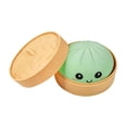 thumbnail image 4 of Bola de masa antiestrés para niños y adultos, bollo de masa suave y exprimible, relleno al vapor Verde, 4 of 9