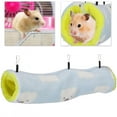 thumbnail image 3 of Chinchilla Toys, 3 Ganchos De Metal Bien Sujetos Hamaca Para Conejillos De Indias Material De Terciopelo Suave Y Cálido Para Loros Para Erizos Para Hámsters, 3 of 7