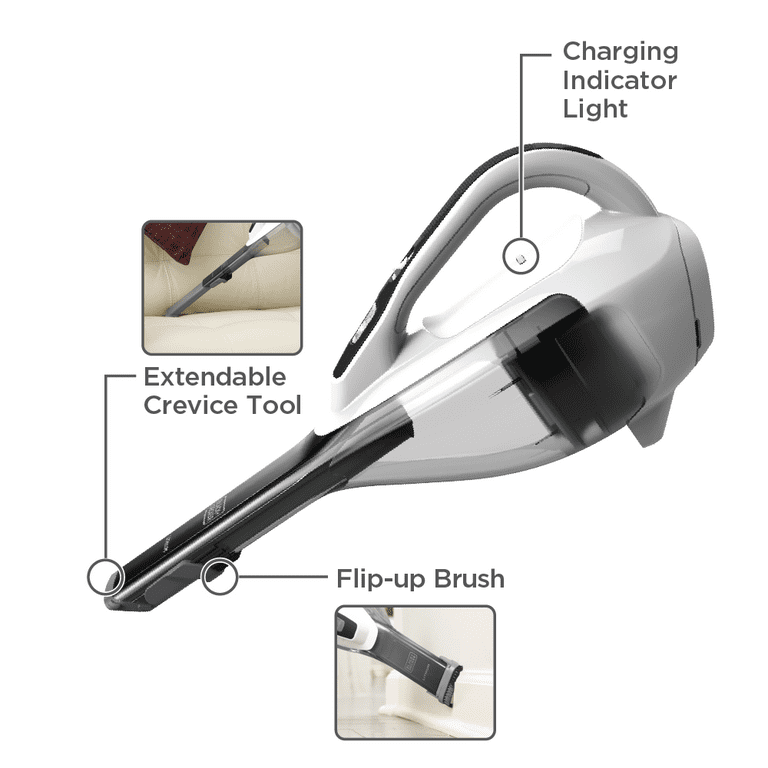 BLACK+DECKER Cordless Hand Vacuum, White