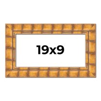 19x9 Frame Beige Real Wood Picture Frame Width 3 inches | Interior Frame Depth 0.5 inches | Natural